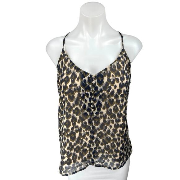 Heartloom Multicolor Animal Print Sleeveless Cami Camisole Crop Tank Top Size L - Picture 1 of 4